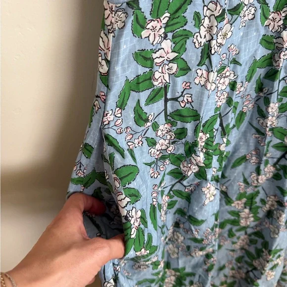 Palava Vintage Blue Rita Apple Floral Blossom Dress plus size 12 - Picture 5 of 8